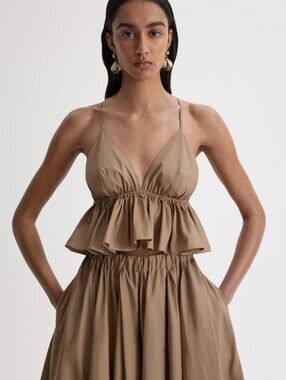 Scanlan Theodore Parachute Cotton Ruffle Camisole